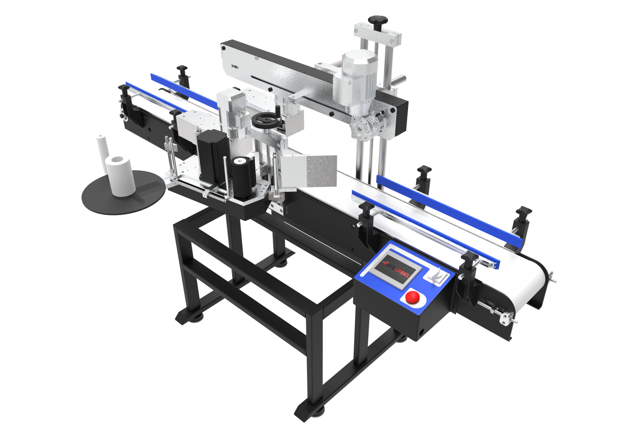Rotuladora para frascos planos